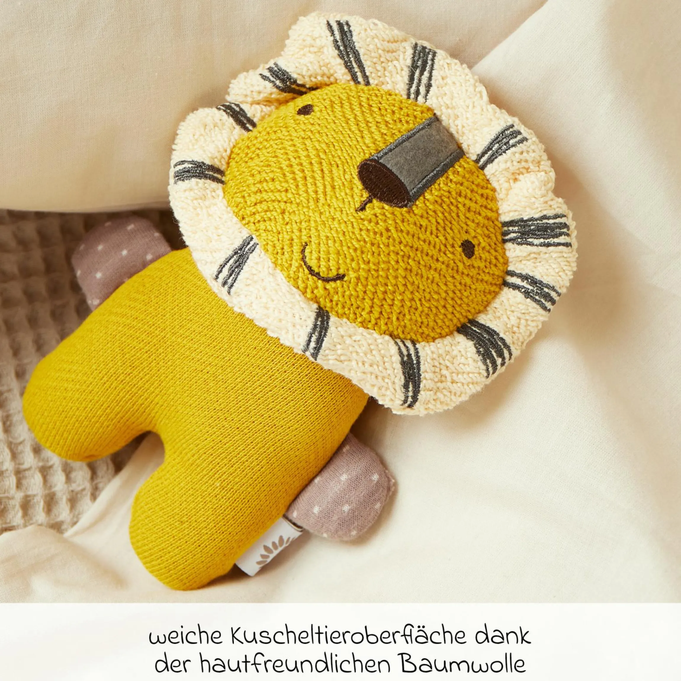 Strick-Kuscheltier - Löwe
