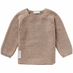Strick-Langarmshirt Pino - Taupe Melange - Gr. 62