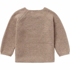 Strick-Langarmshirt Pino - Taupe Melange - Gr. 62