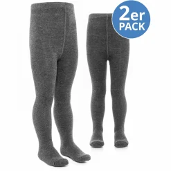 Strumpfhose 2er Pack - Dunkelgrau - Gr. 98/104