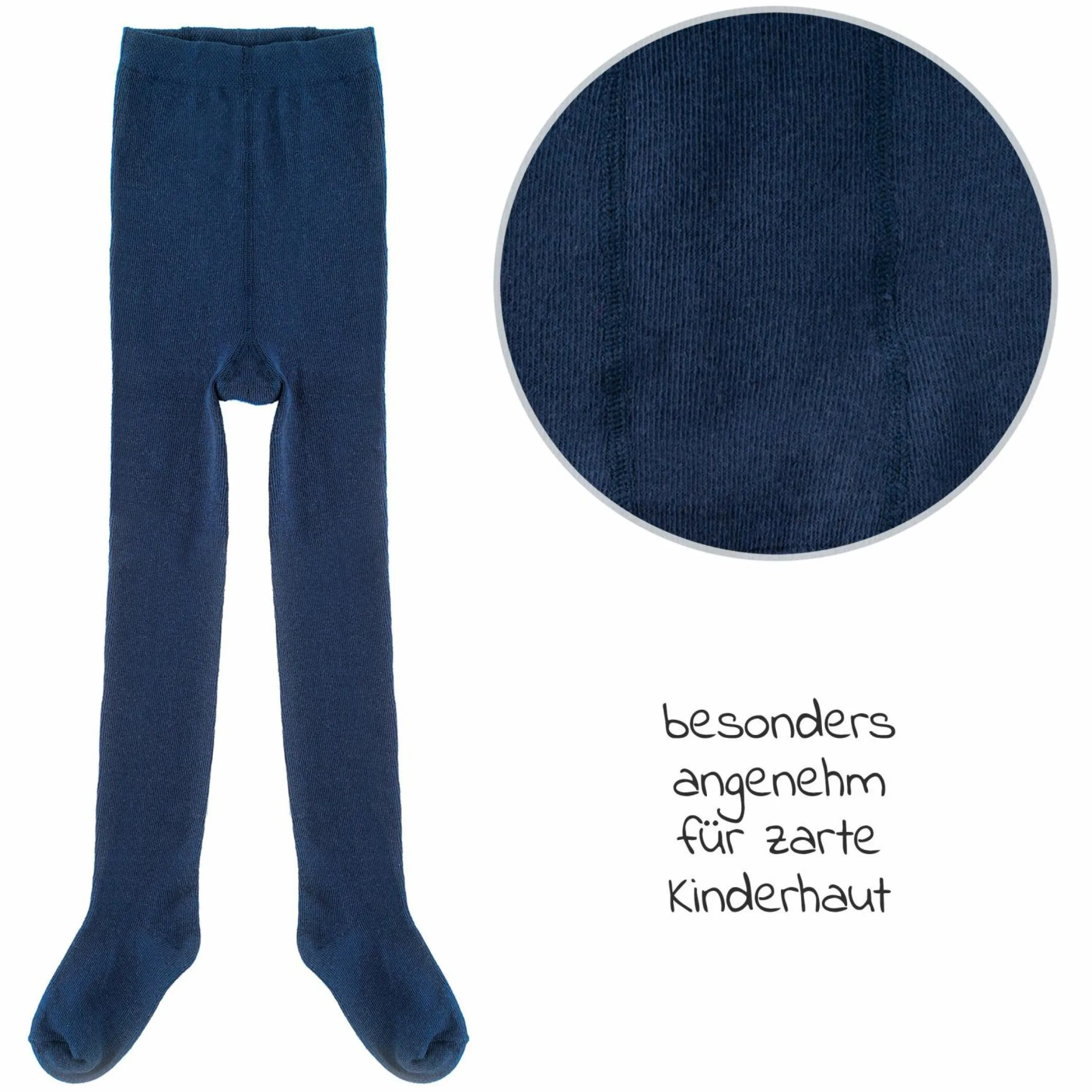 Strumpfhose 4er Pack - Marine Grau-Melange - Gr. 74/80