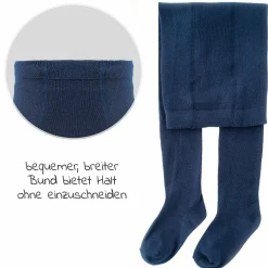 Strumpfhose 4er Pack - Marine Grau-Melange - Gr. 74/80