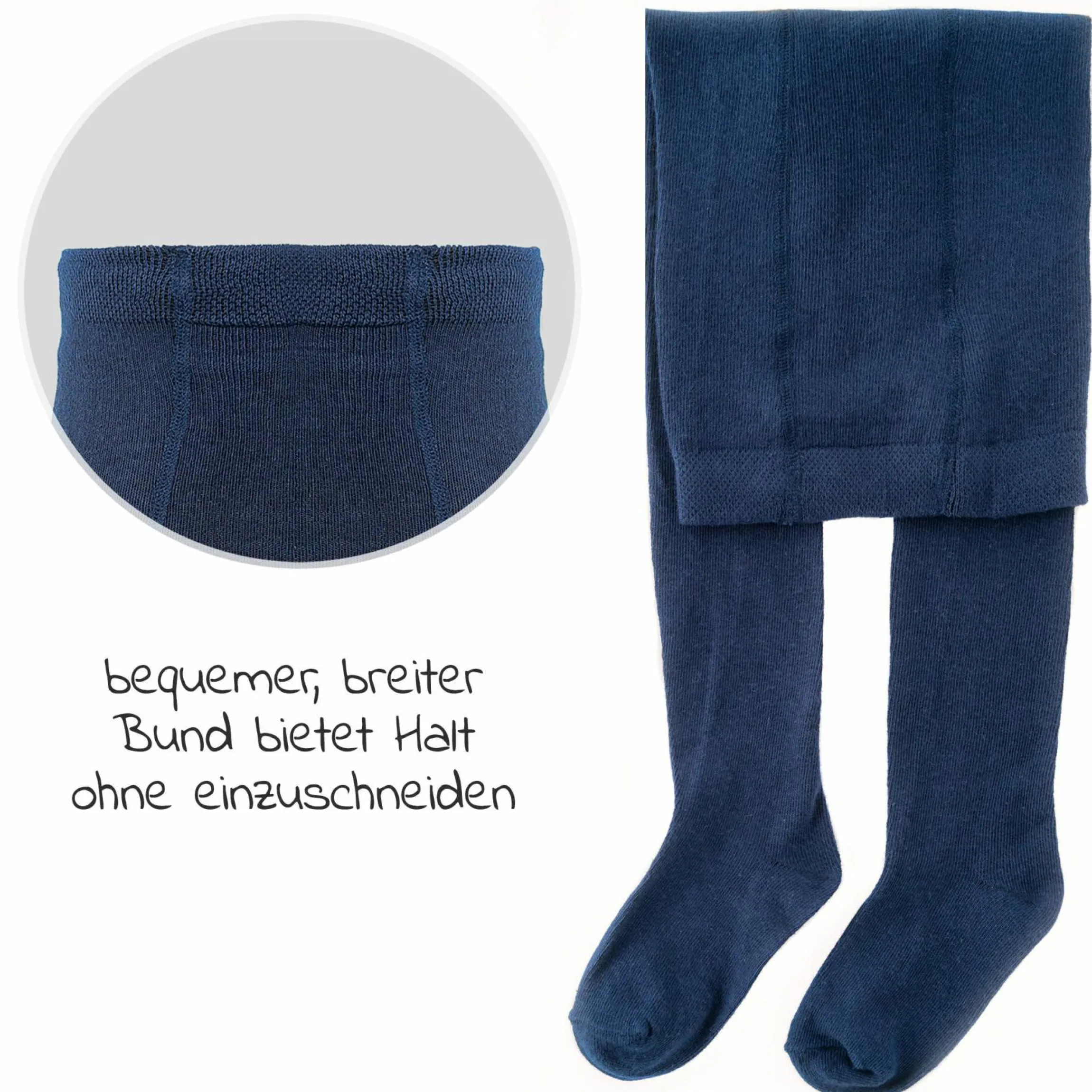 Strumpfhose 4er Pack - Marine Grau-Melange - Gr. 74/80