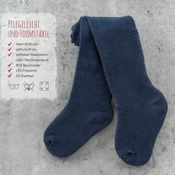 Strumpfhose 4er Pack - Marine Grau-Melange - Gr. 74/80