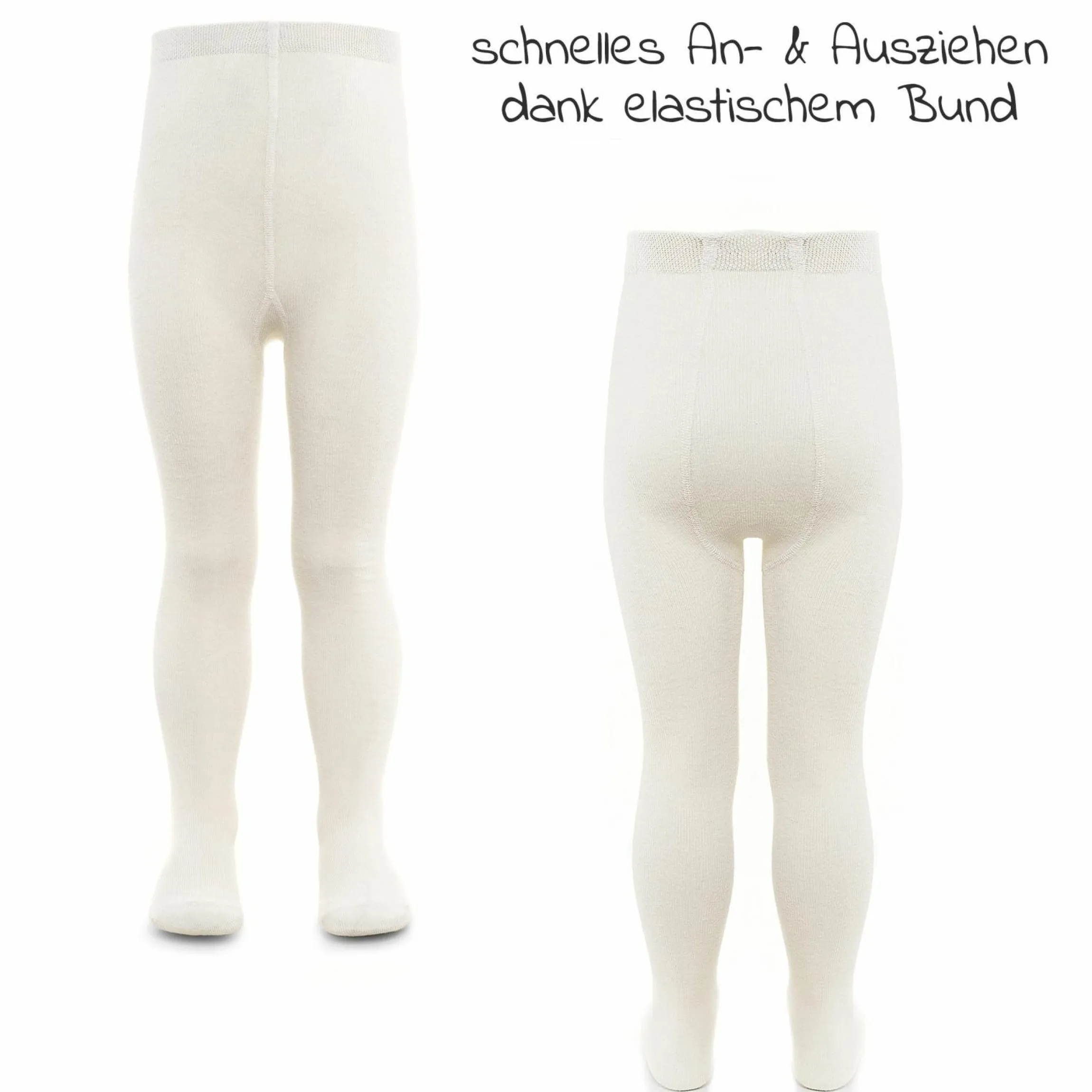 Strumpfhose 2er Pack - Natur - Gr. 86/92