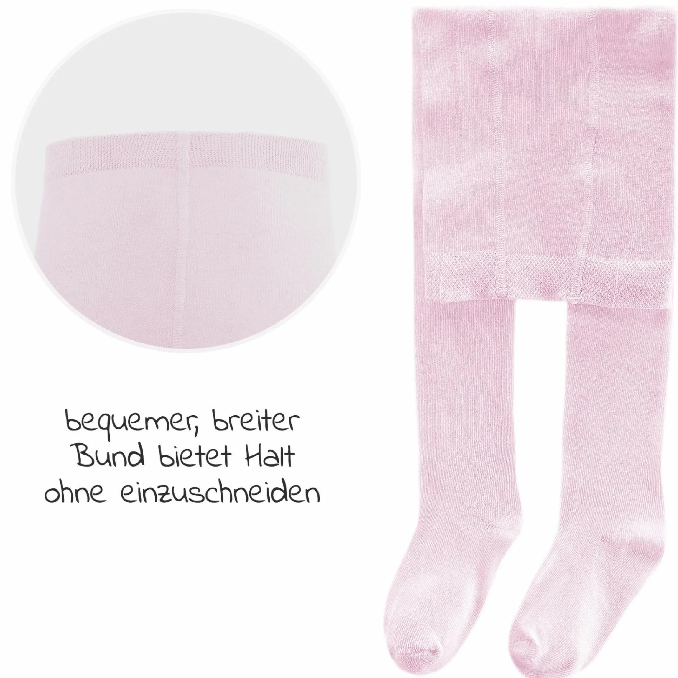 Strumpfhose 4er Pack - Rosa Weiß - Gr. 86/92
