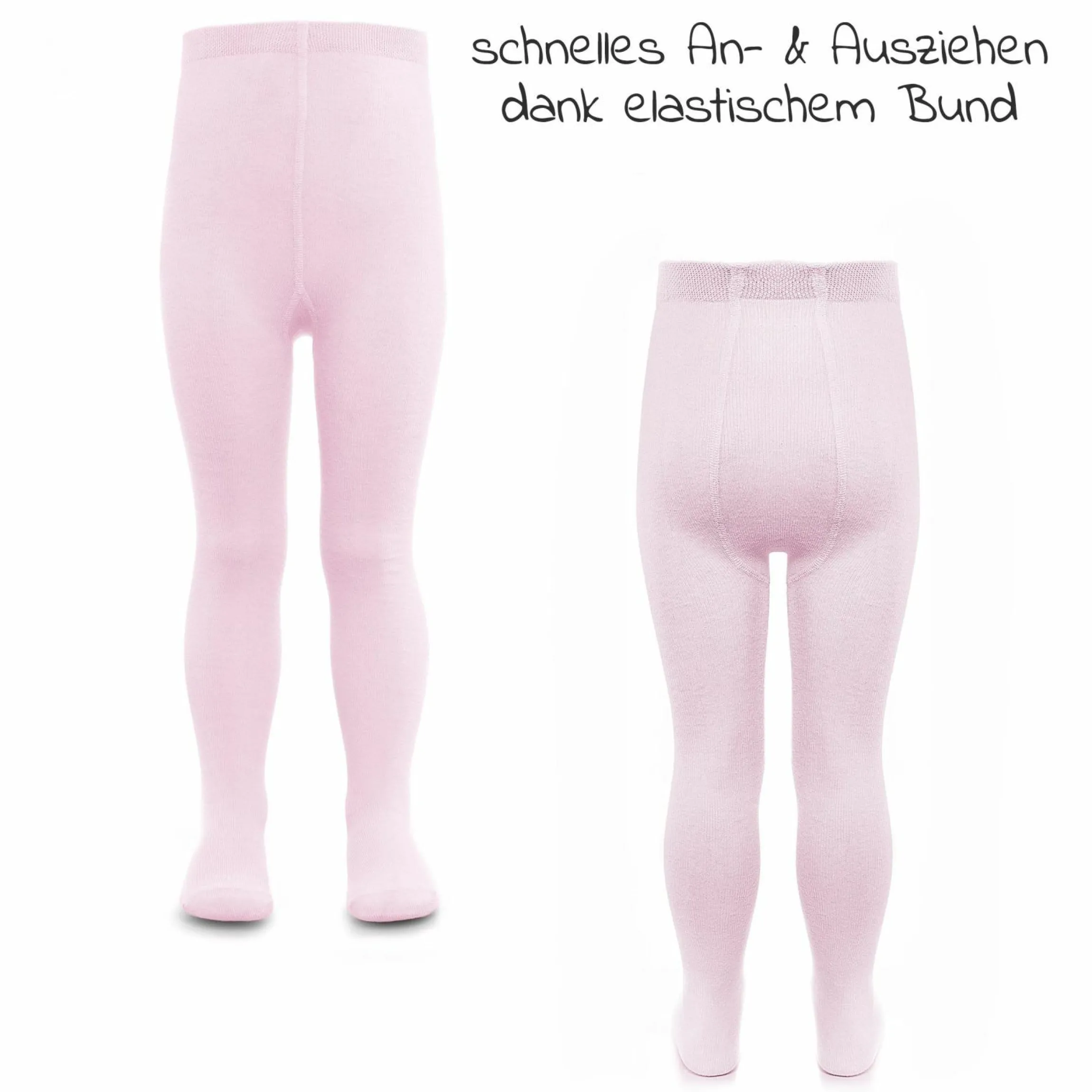 Strumpfhose 4er Pack - Rosa Weiß - Gr. 86/92