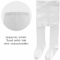 Strumpfhose 2er Pack - Weiß - Gr. 86/92