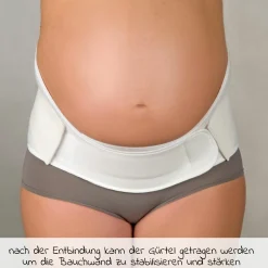 Stützgürtel für Schwangere - Weiß - Gr. XL