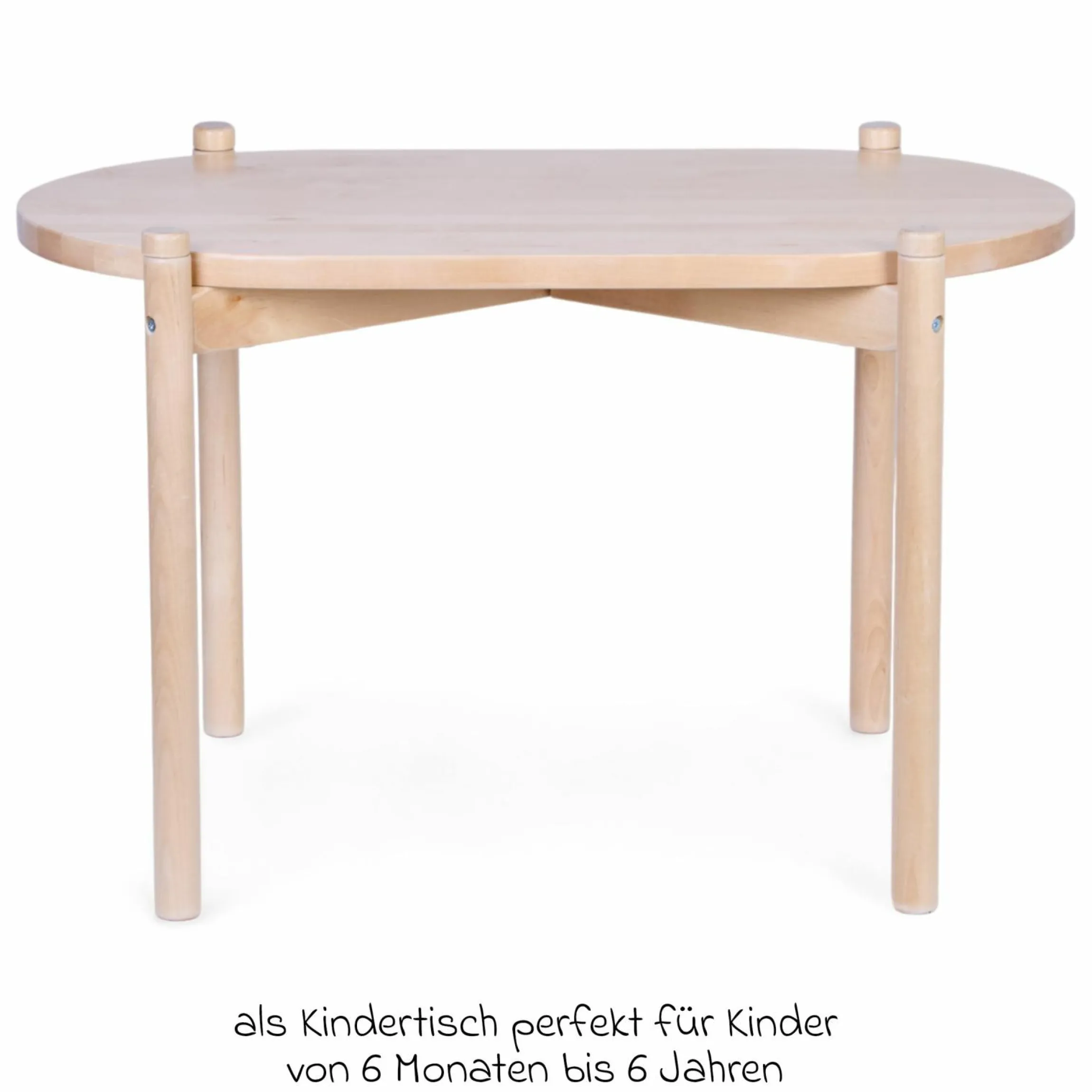 Stubenbett 2in1 Cradle - umbaubar zum Kindertisch & Aufbewahrungskorb - Teddy - Offwhite