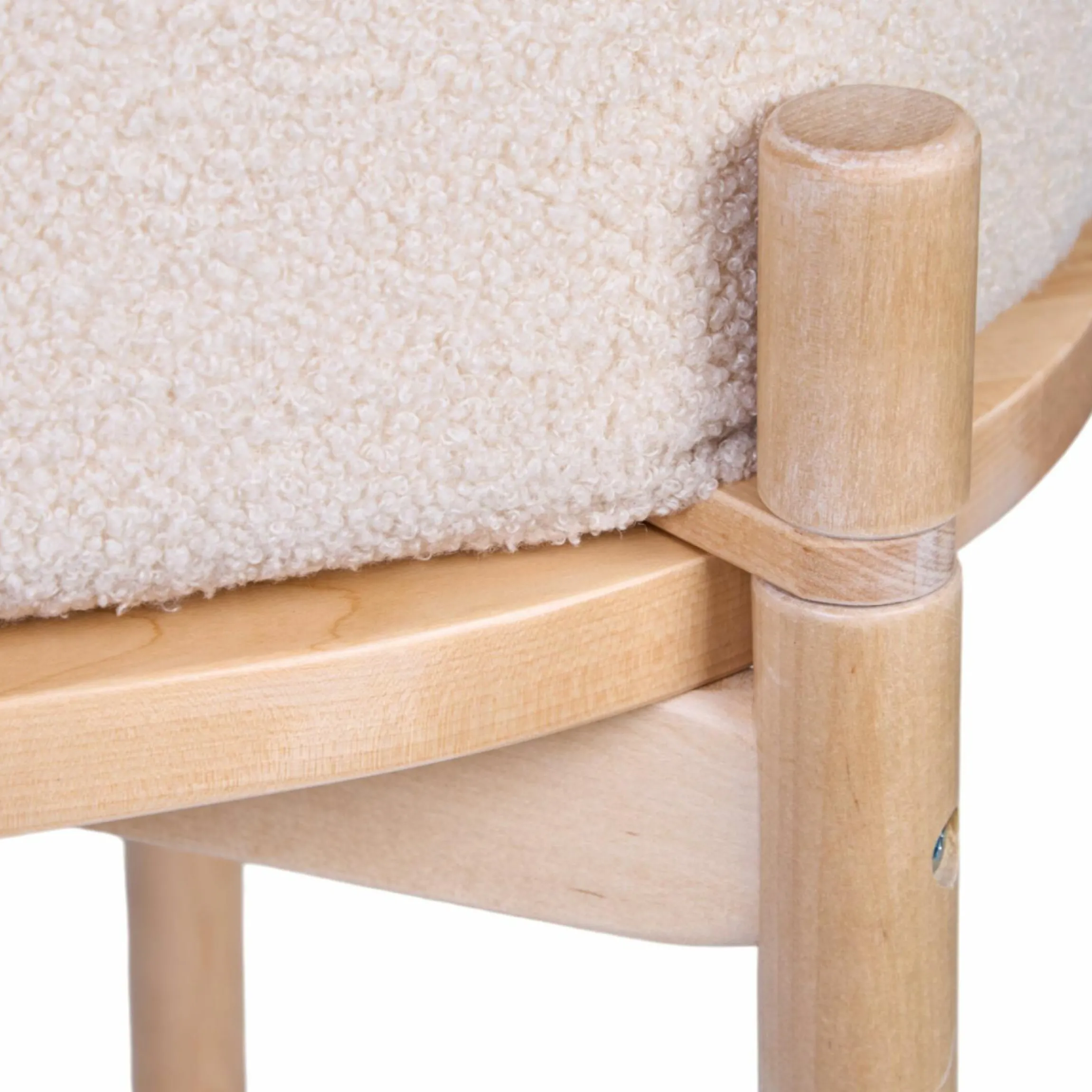 Stubenbett 2in1 Cradle - umbaubar zum Kindertisch & Aufbewahrungskorb - Teddy - Offwhite