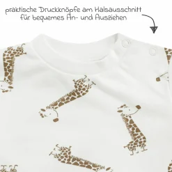 Sweatshirt - Giraffe Allover - Offwhite - Gr. 74