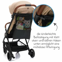 Taschennetz für Kinderwagen & Buggys - Schwarz