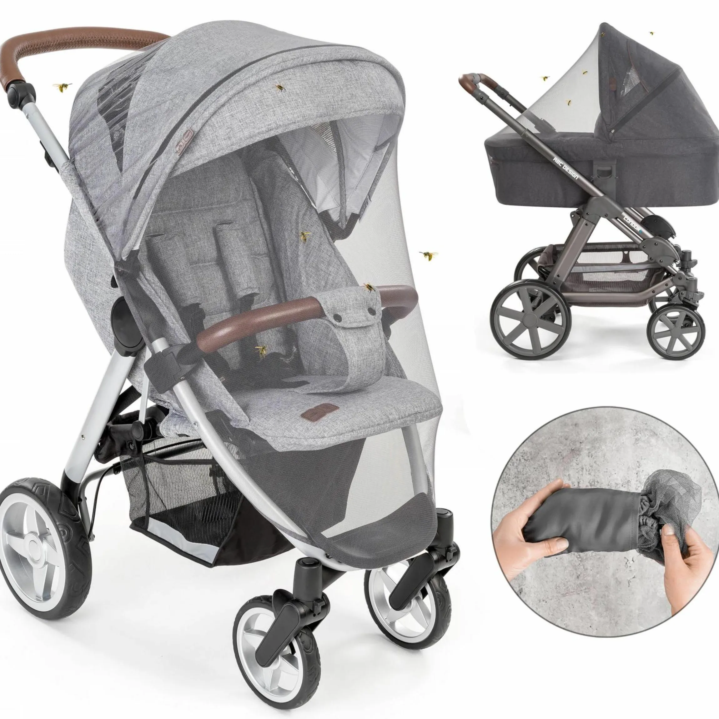 3-teiliges Komfort- und Schutz-Set für Buggy mit Insektenschutz