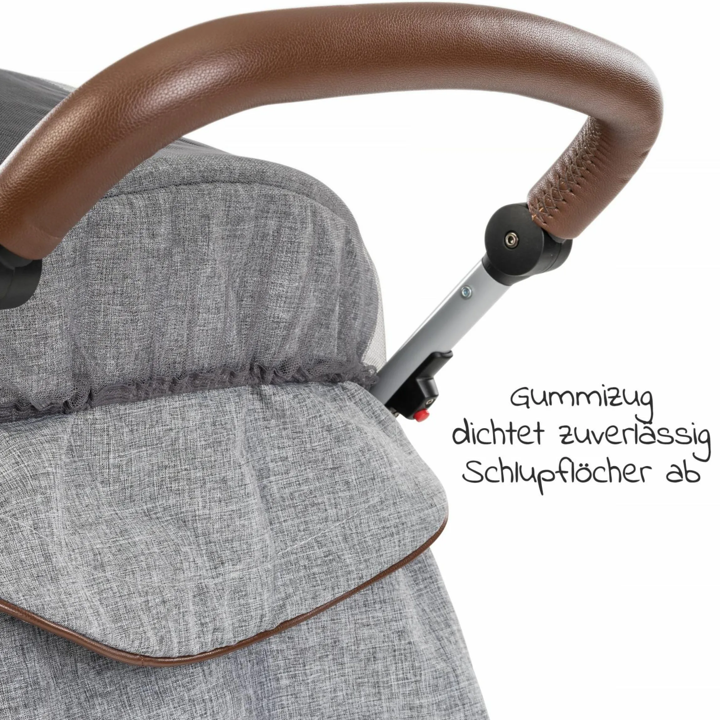 3-teiliges Sommer- & Schutzset für Kinderwagen mit Sonnensegel, Insektenschutz & Getränkehalter