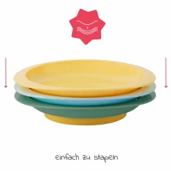 Teller 3er Pack - rutschfest