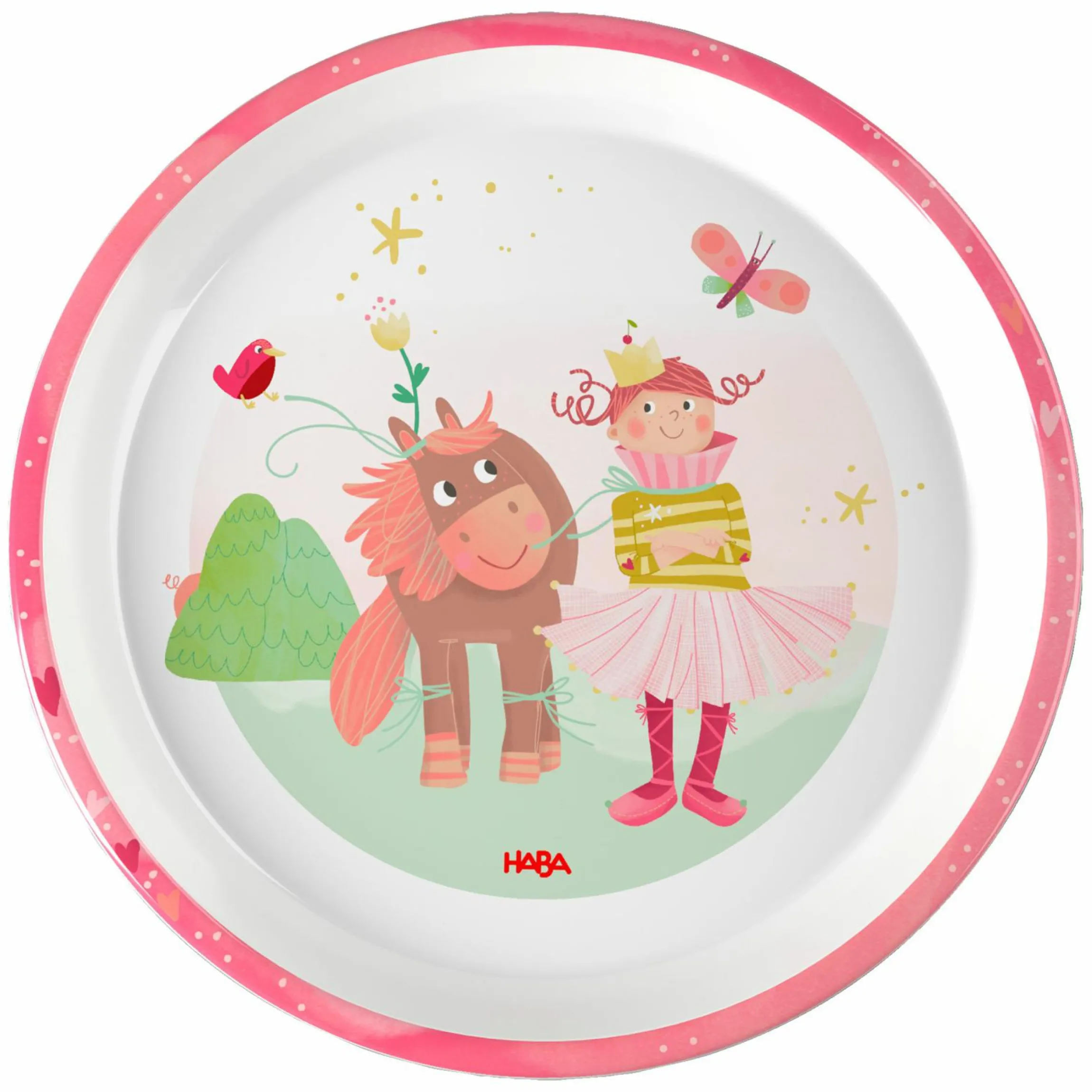 Teller rutschhemmend - Prinzessin & Pferd