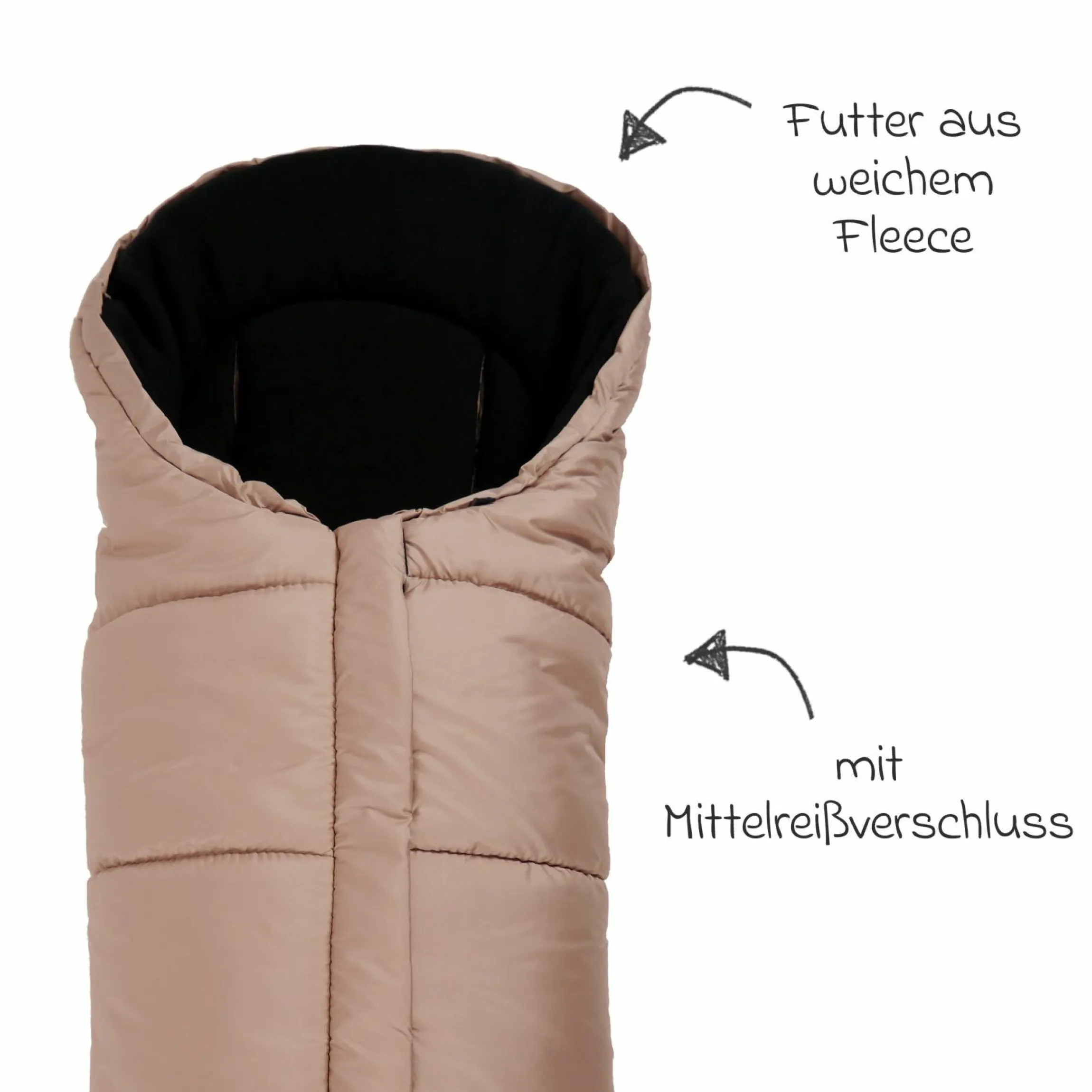 Thermo-Fleece Fußsack Iglu - Sand