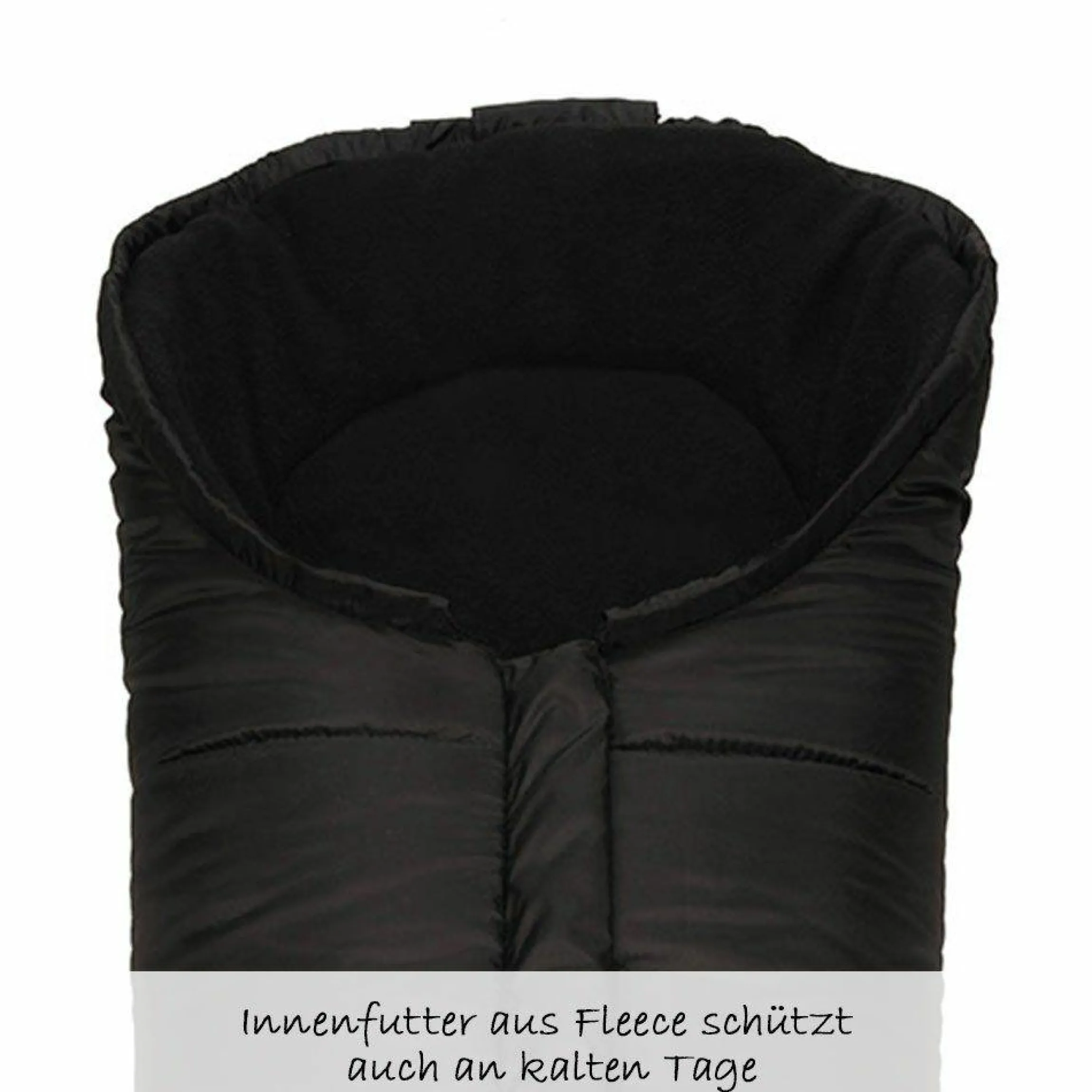 Thermo-Fleece Fußsack Iglu - Schwarz