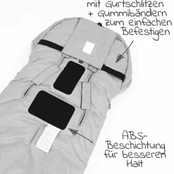 Thermo-Fleece Fußsack Lukky für Joie-Kinderwagen - Schwarz