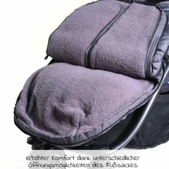 Thermo-Fleece Fußsack Mila - Anthrazit