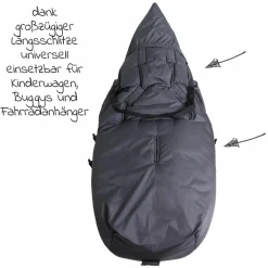 Thermo-Fleece Fußsack Mila - Anthrazit