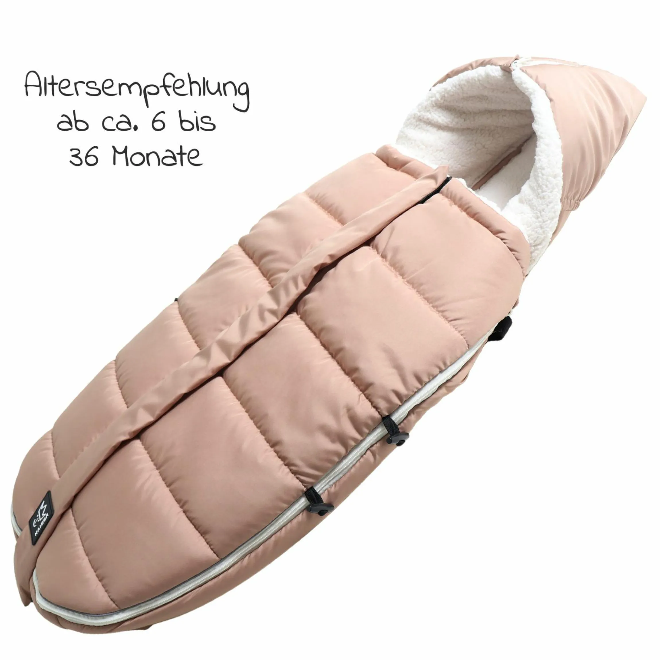 Thermo-Fleece Fußsack Mila - Sand/Creme