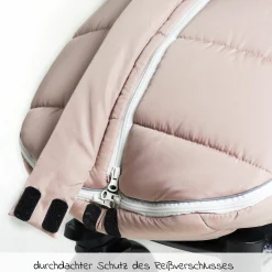 Thermo-Fleece Fußsack Mila - Sand/Creme