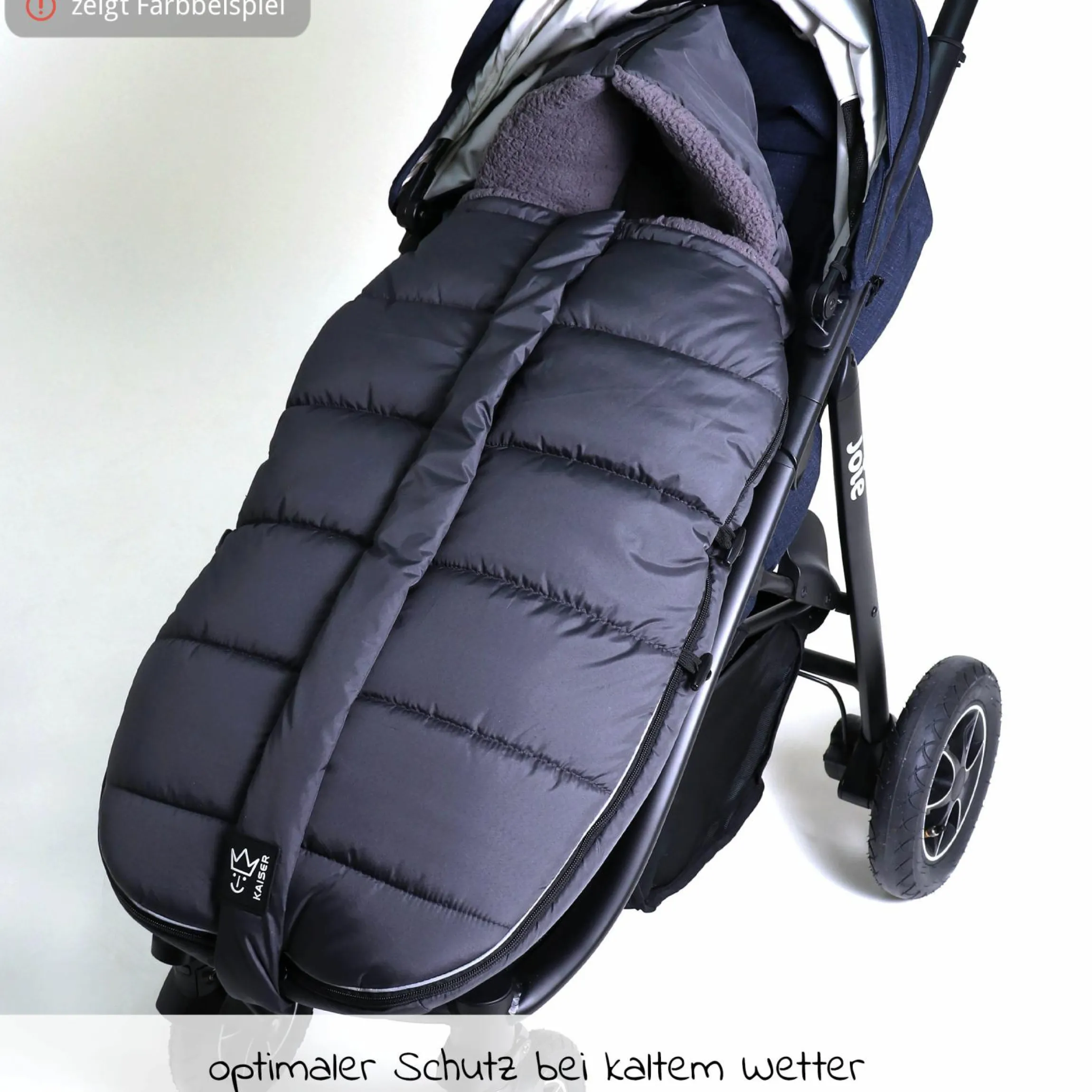 Thermo-Fleece Fußsack Mila - Sand/Creme