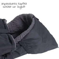 Thermo-Fleece Fußsack Mila - Black