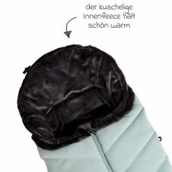 Thermo-Fleece Fußsack mit verlängerbarem Fußteil - Blau - Kollektion 2025