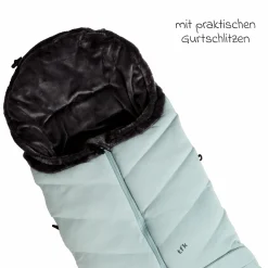 Thermo-Fleece Fußsack mit verlängerbarem Fußteil - Blau - Kollektion 2025