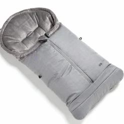 Thermo-Fleece Fußsack mit verlängerbarem Fußteil - Grau
