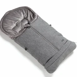 Thermo-Fleece Fußsack mit verlängerbarem Fußteil - Premium Grau