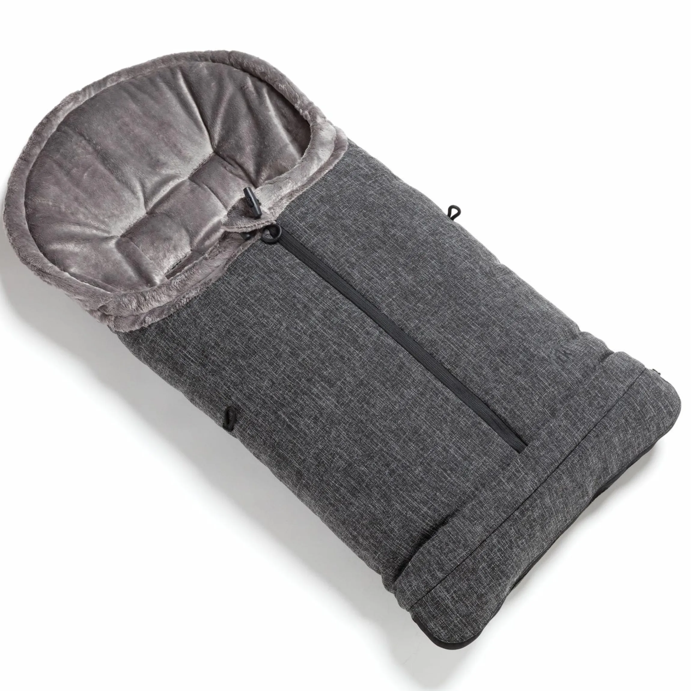 Thermo-Fleece Fußsack mit verlängerbarem Fußteil - Premium Anthrazit