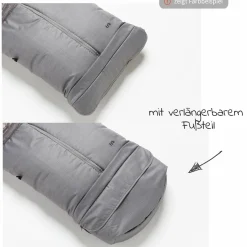Thermo-Fleece Fußsack mit verlängerbarem Fußteil - Marine