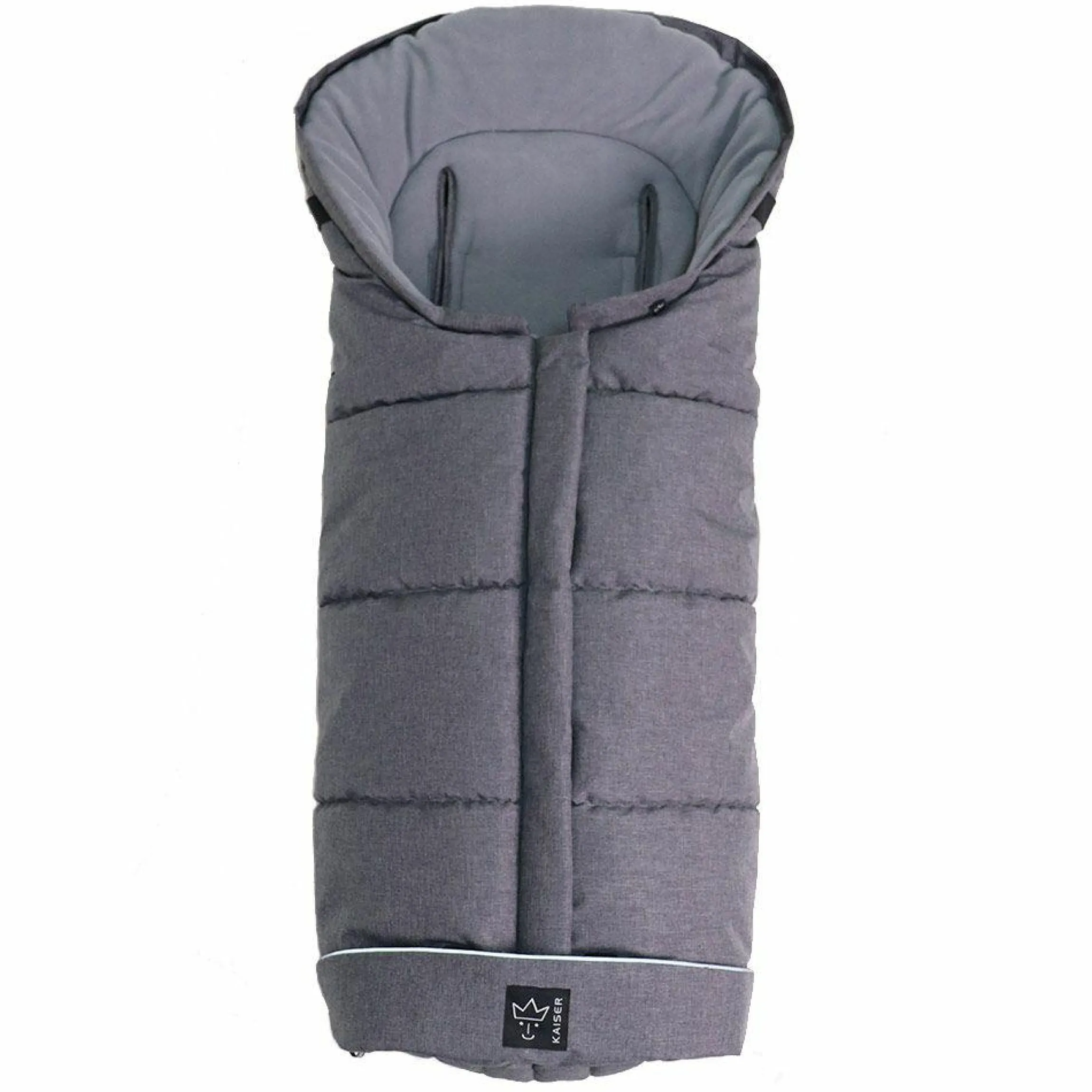 Thermo-Fleece Fußsack Pooly für Joie-Kinderwagen - Schwarz Melange