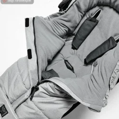 Thermo-Fleece Fußsack Pooly für Joie-Kinderwagen - Schwarz Melange