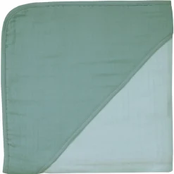 8-tlg. Bade-Set Mull - 2 Kapuzenbadetücher + 3 Waschhandschuhe + 3 Waschtücher - Mint Eisblau