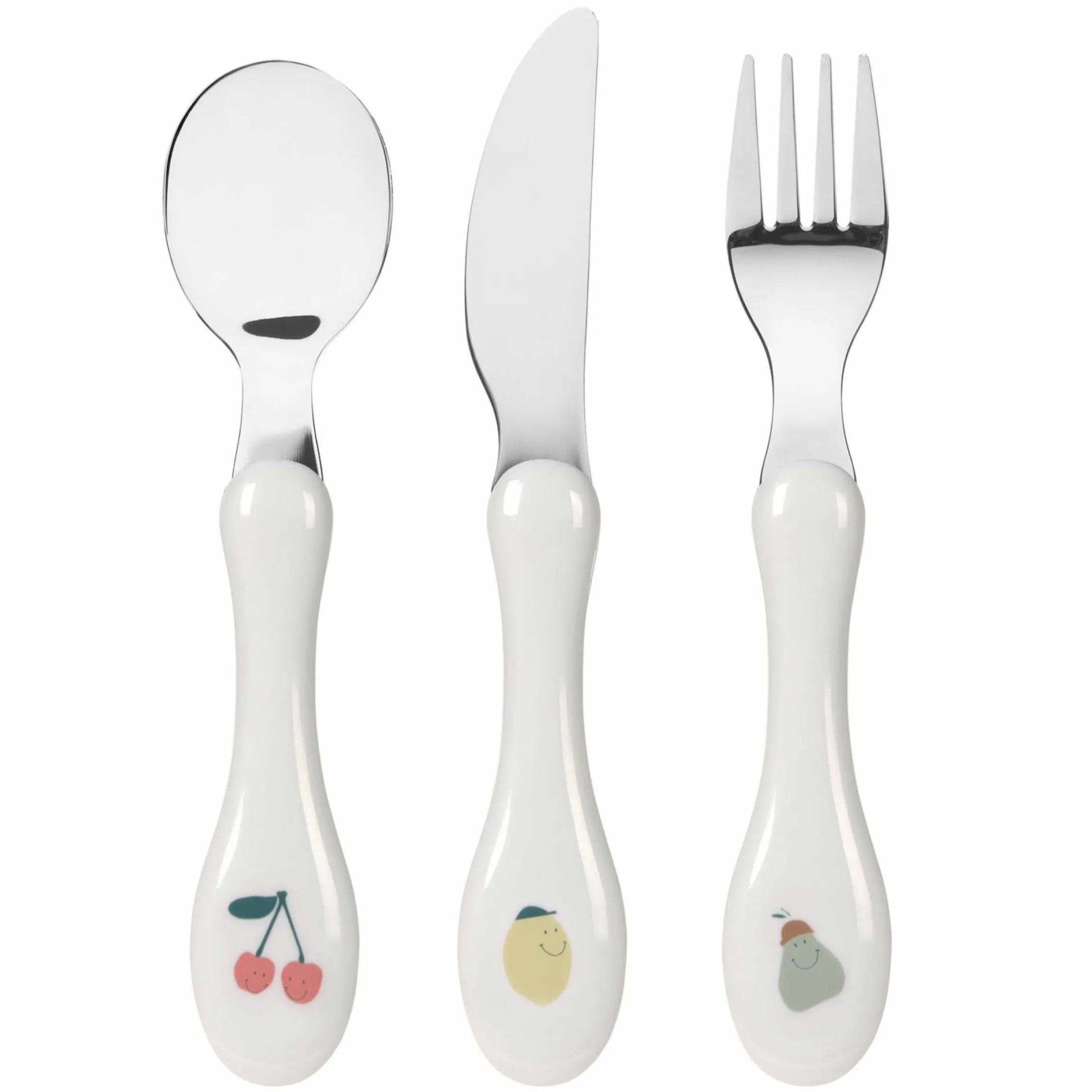 3-tlg. Besteck-Set Cutlery - Happy Fruits