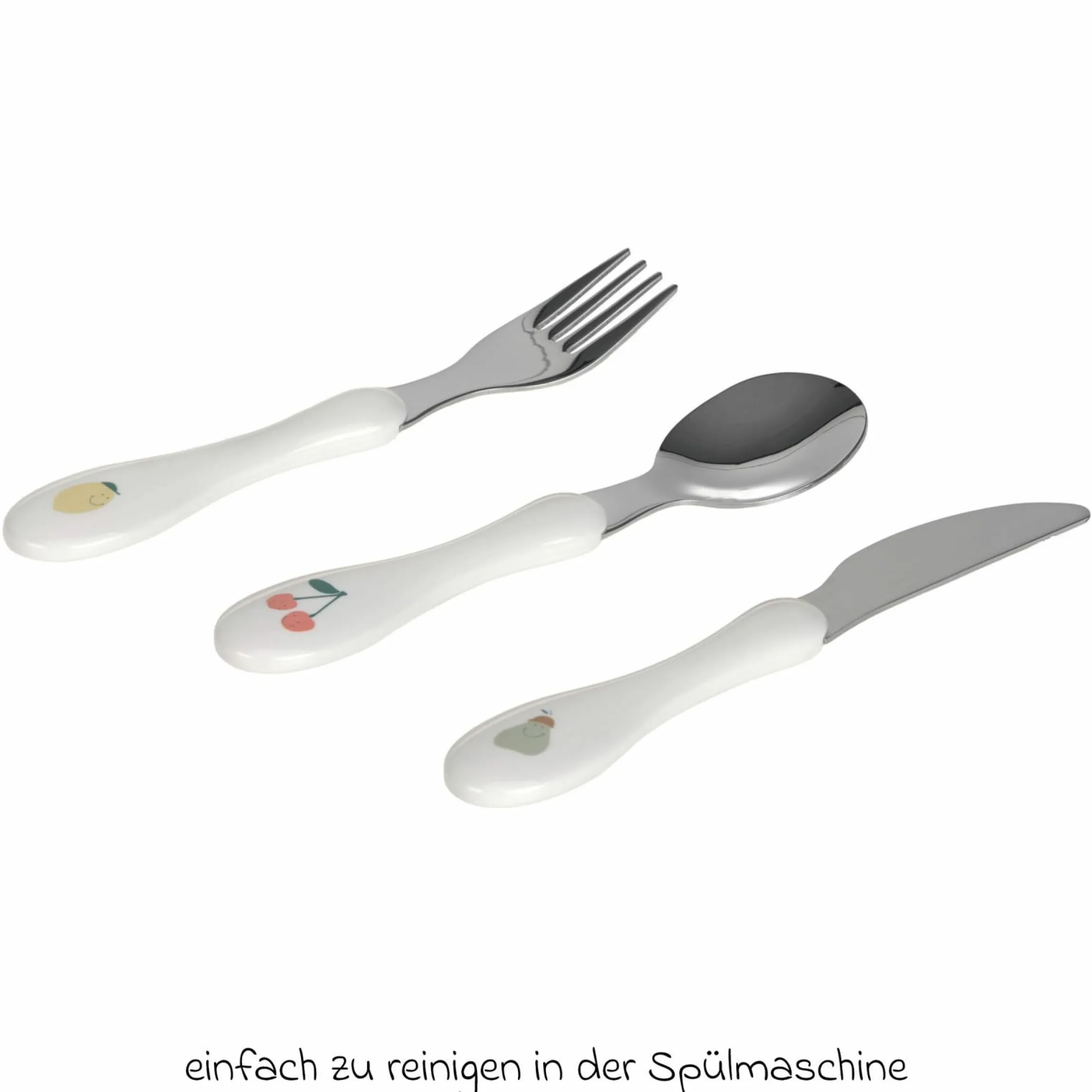 3-tlg. Besteck-Set Cutlery - Happy Fruits