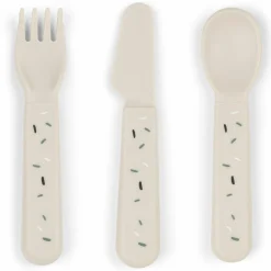 3-tlg. Besteck-Set Foodie - Happy Dots - Sand