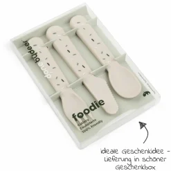 3-tlg. Besteck-Set Foodie - Happy Dots - Sand