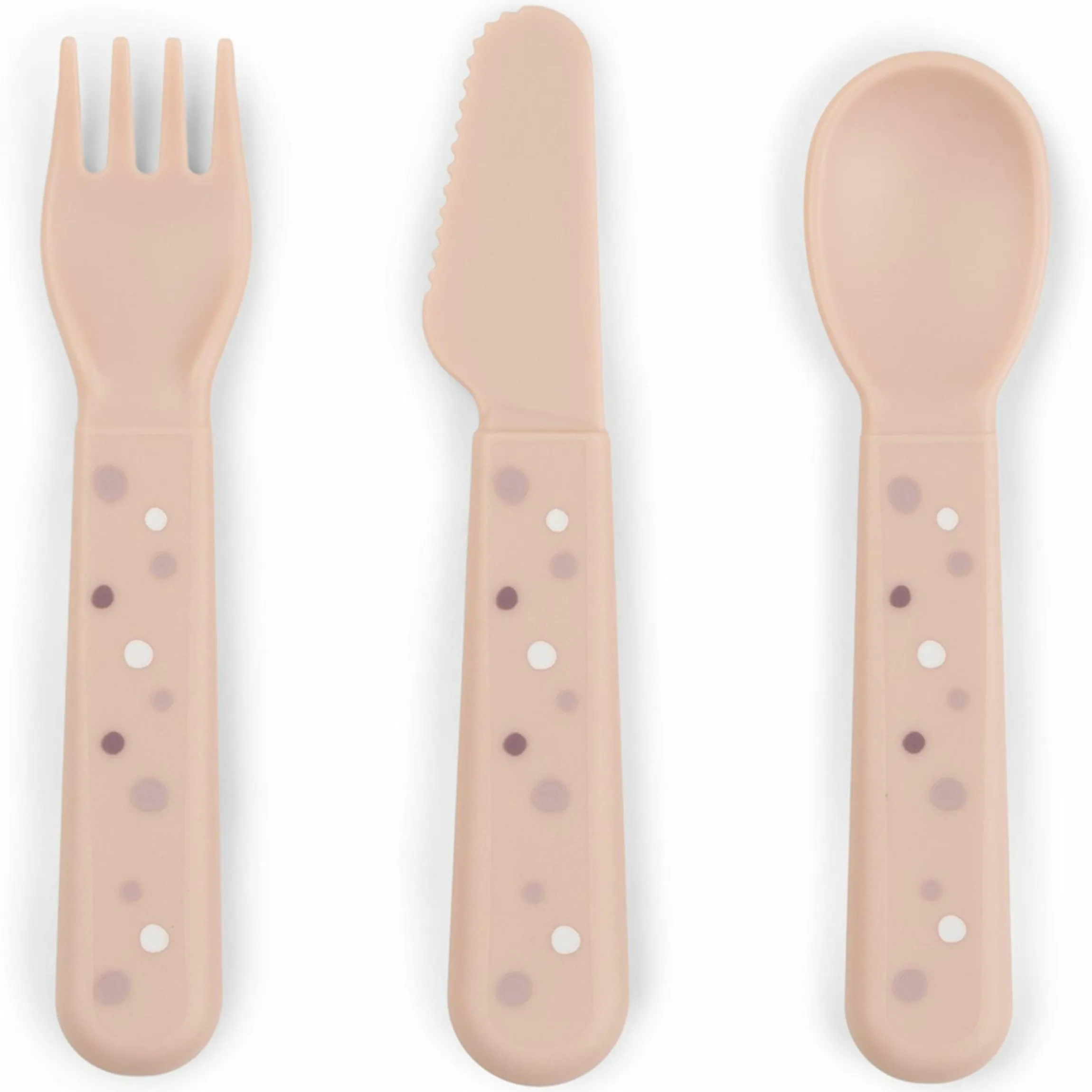3-tlg. Besteck-Set Foodie - Happy Dots - Powder