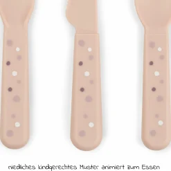 3-tlg. Besteck-Set Foodie - Happy Dots - Powder