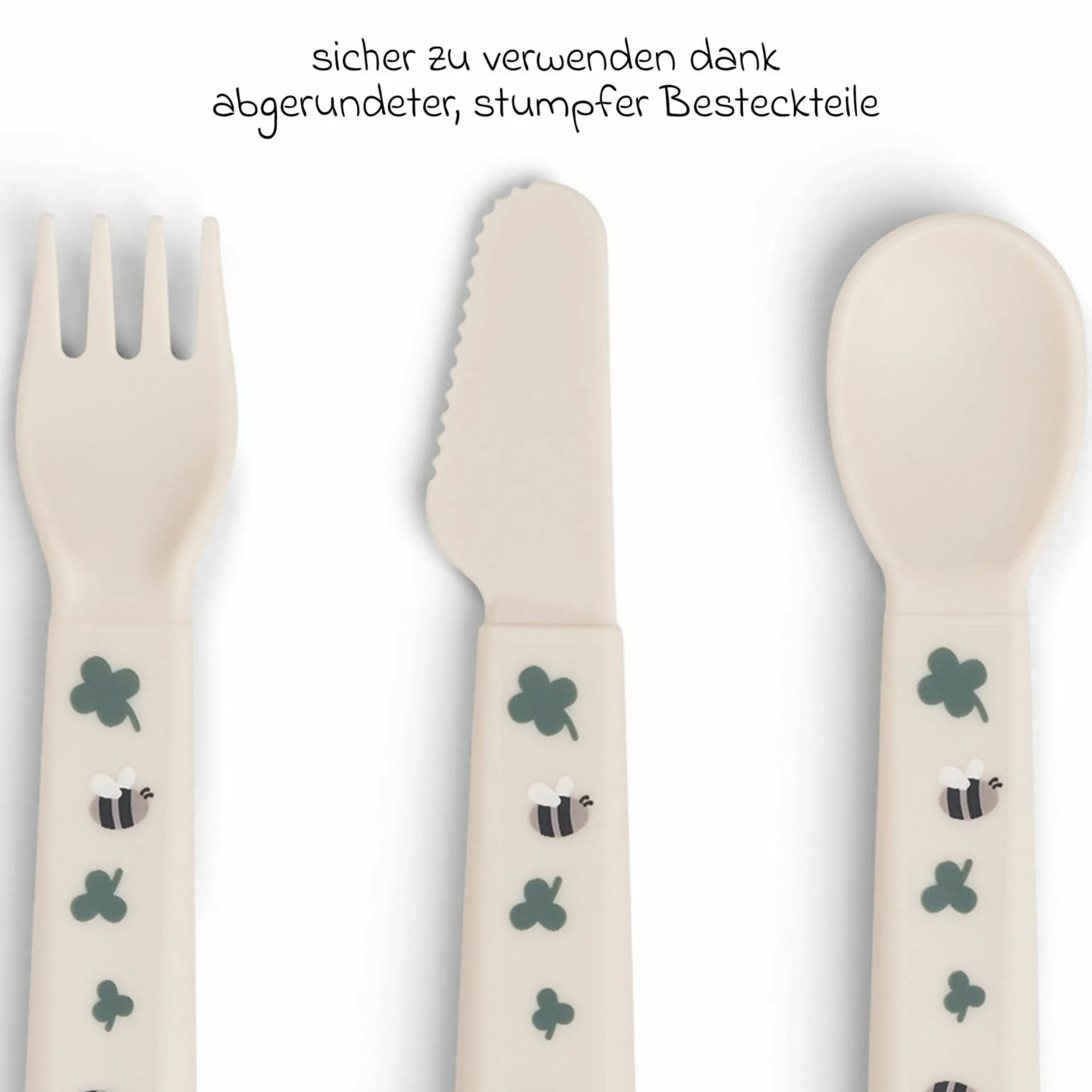 3-tlg. Besteck-Set Foodie - Tiny Farm - Sand