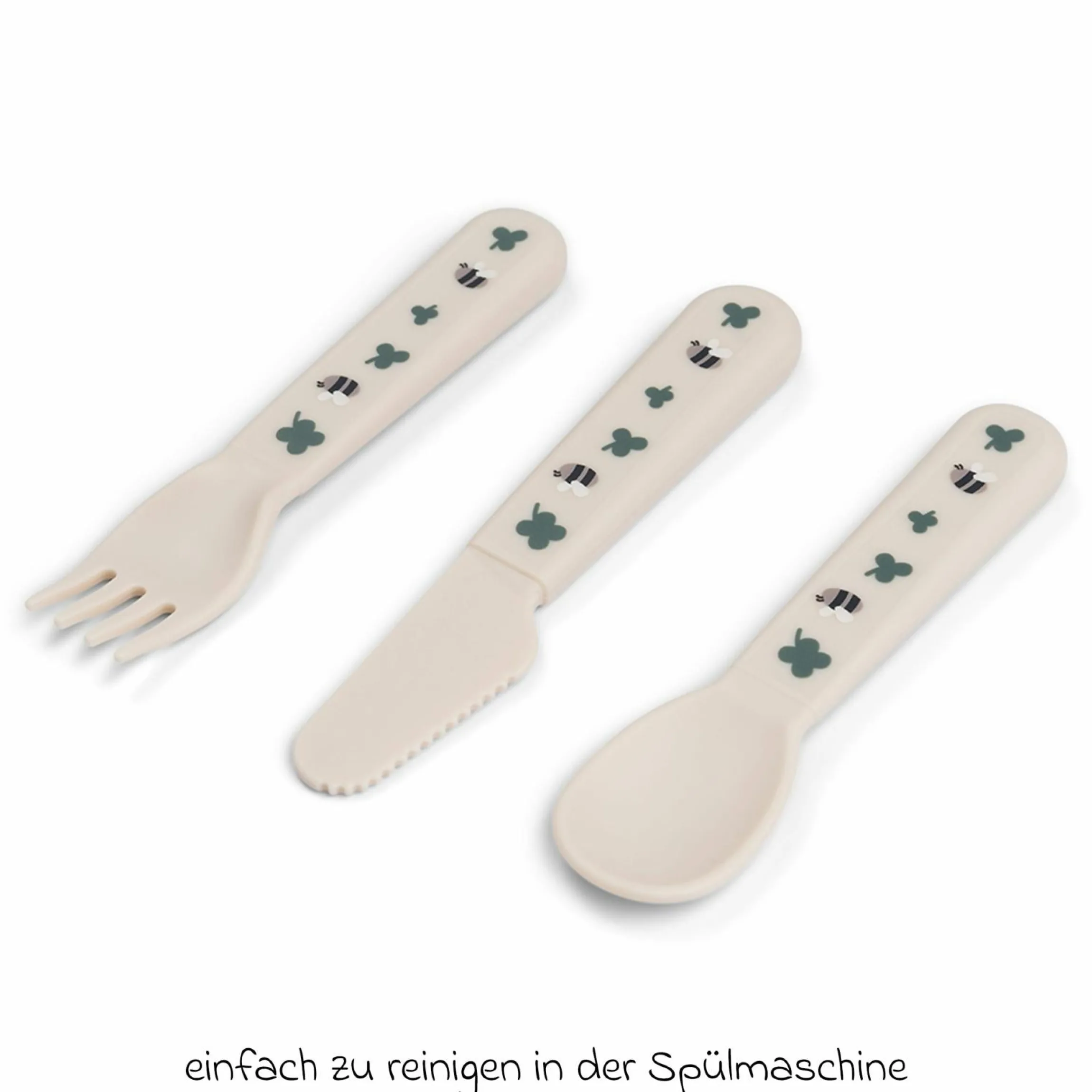 3-tlg. Besteck-Set Foodie - Tiny Farm - Sand