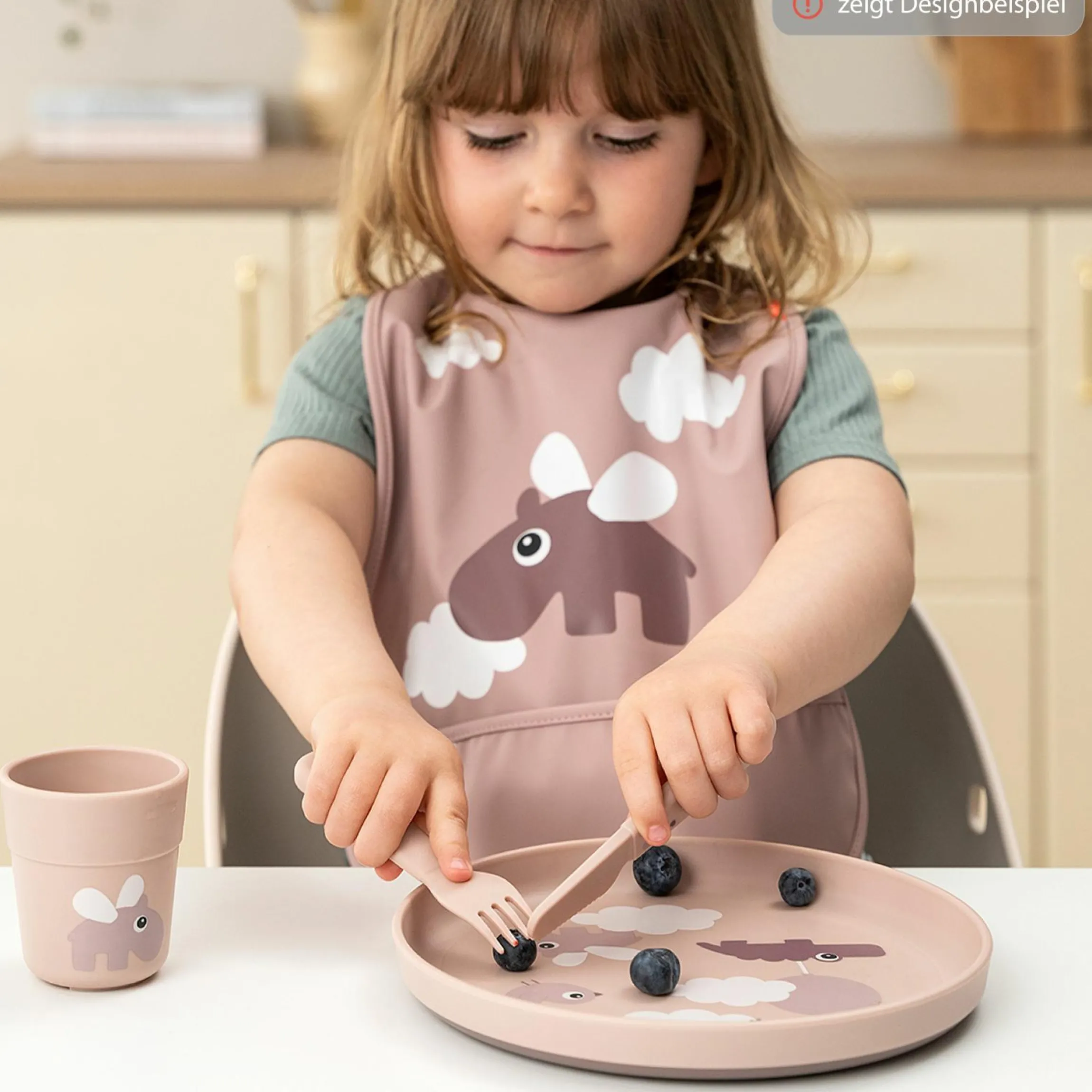 3-tlg. Besteck-Set Foodie - Tiny Farm - Powder
