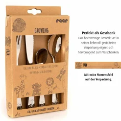 4-tlg. Edelstahl-Besteckset Growing
