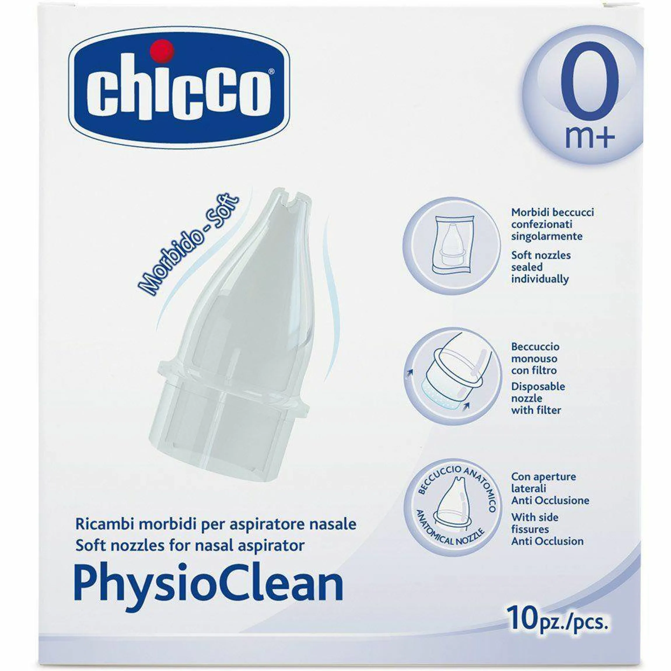 10-tlg. Ersatzteil-Set für Nasensauger PhysioClean